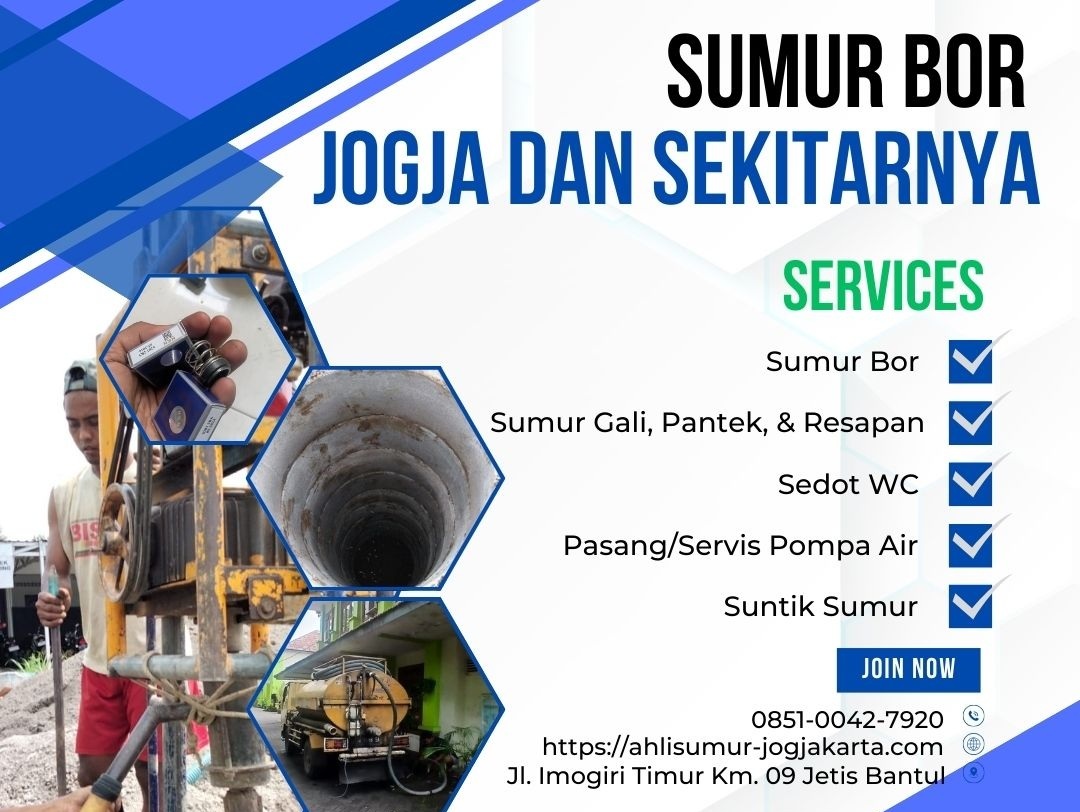 asa Sumur Bor & Service Pompa Air Profesional di Jogja
